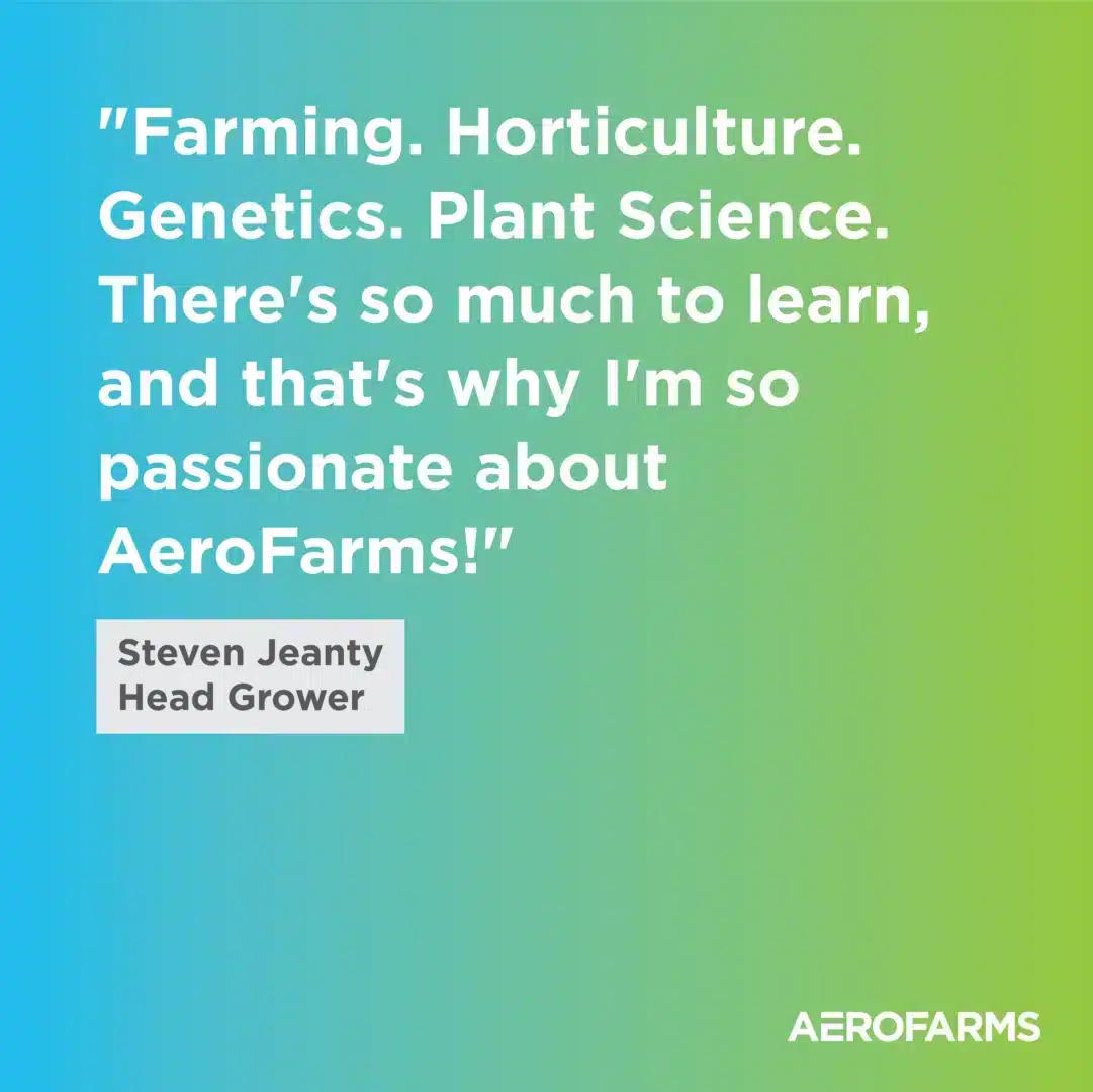 vertical farming careers, AeroFarms