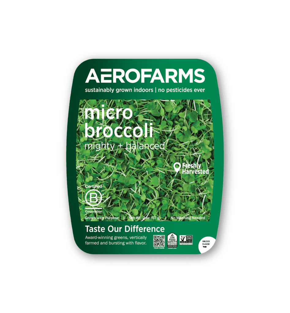 try vertically farmed, AeroFarms