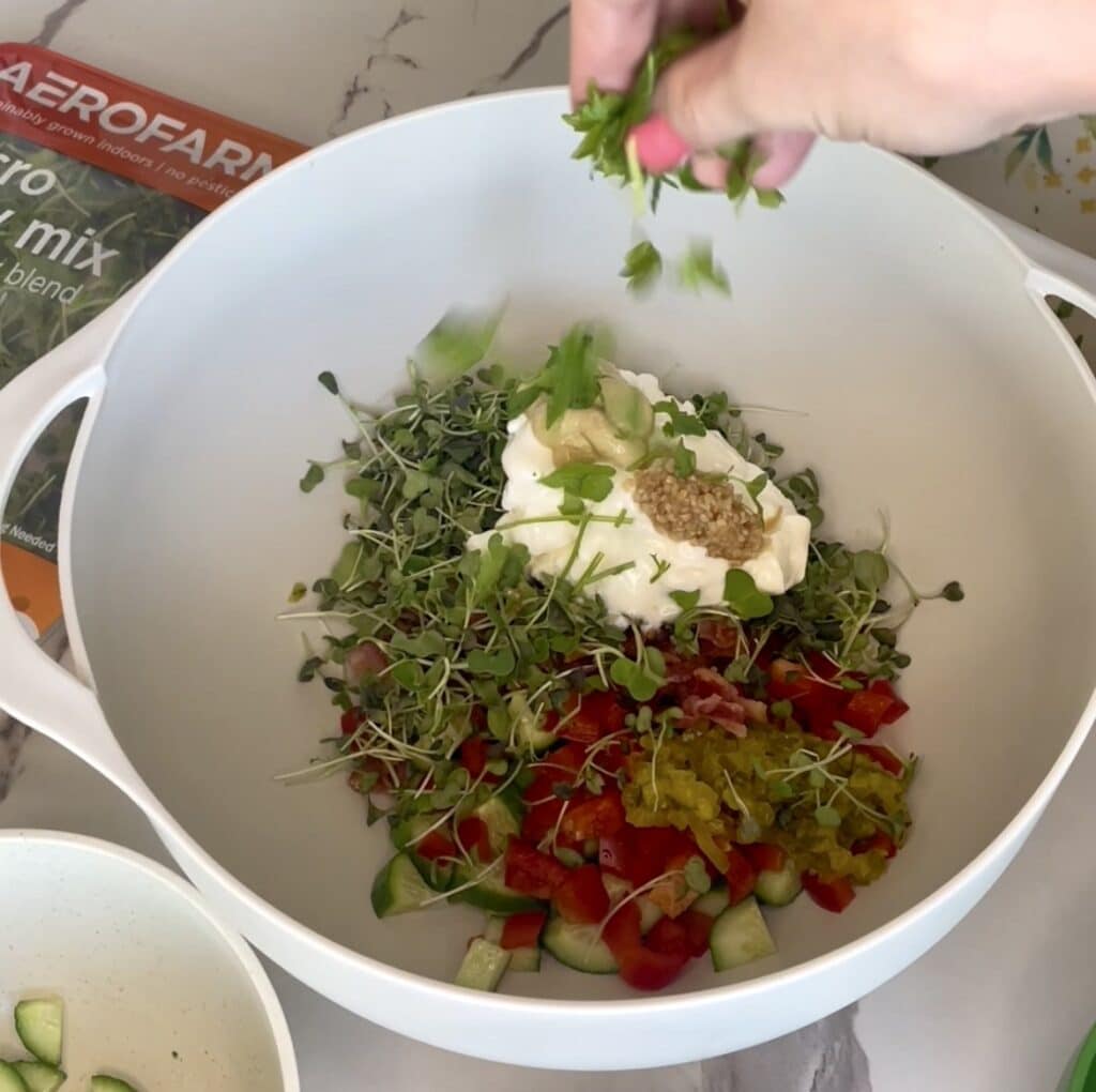 Smashed Potato Salad, AeroFarms